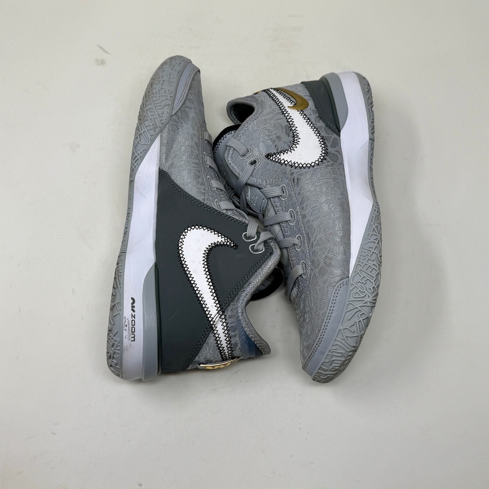 Nike LeBron NXXT Wolf Grey Metallic Gold Basketball Shoes DR8784-004 Men's 8 - Picture 12 of 16